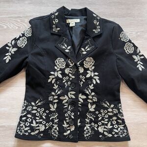 Stetson Embroidered Blazer Jacket Women's-Size L